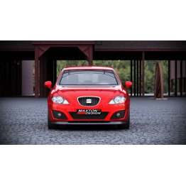 Накладка сплиттер на передний бампер на Seat Leon II 1P1